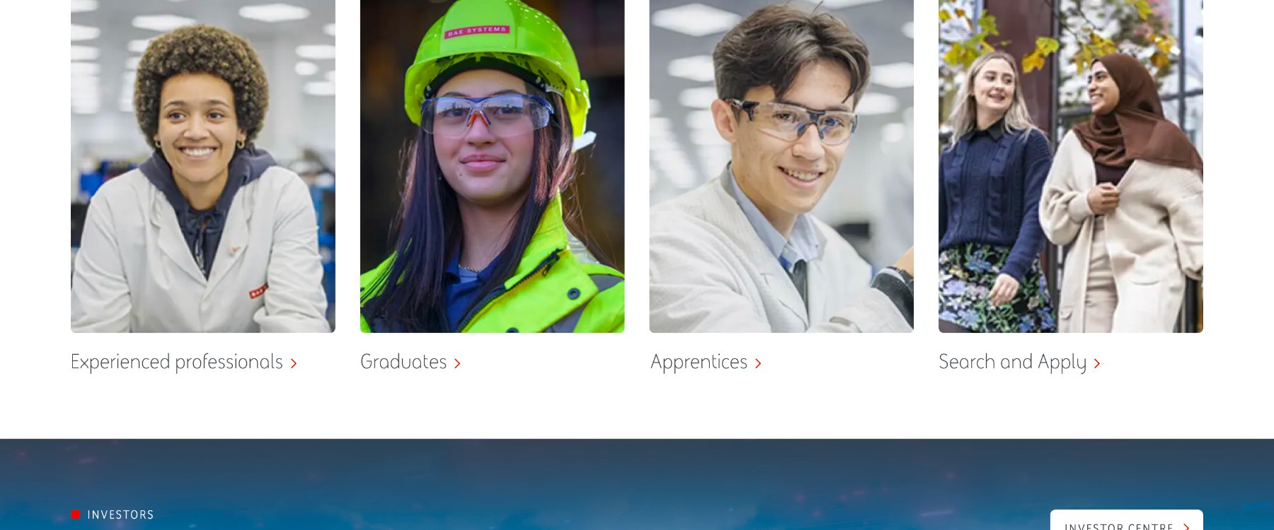 Careers entry points