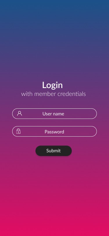 MEMBER LOGIN ON MOBILE — SAME SYSTEM, PILL FIELDS FOR THUMB REACH